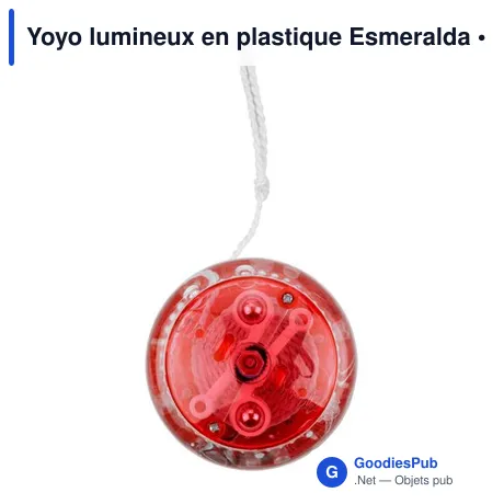 Yoyo lumineux en plastique Esmeralda