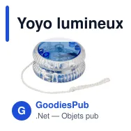 Yoyo lumineux en plastique Esmeralda - Miniature 2