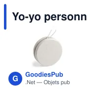 Yo-yo personnalisable en fibre de bambou avec logo - Yoyo Runux - Miniature 1
