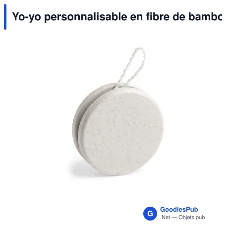 Yo-yo personnalisable en fibre de bambou avec logo - Yoyo Runux