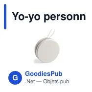 Yo-yo personnalisable en fibre de bambou avec logo - Yoyo Runux - Miniature 2
