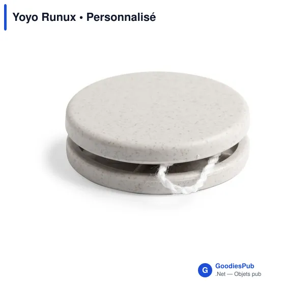 Yo-yo personnalisable en fibre de bambou avec logo - Yoyo Runux - Image 3