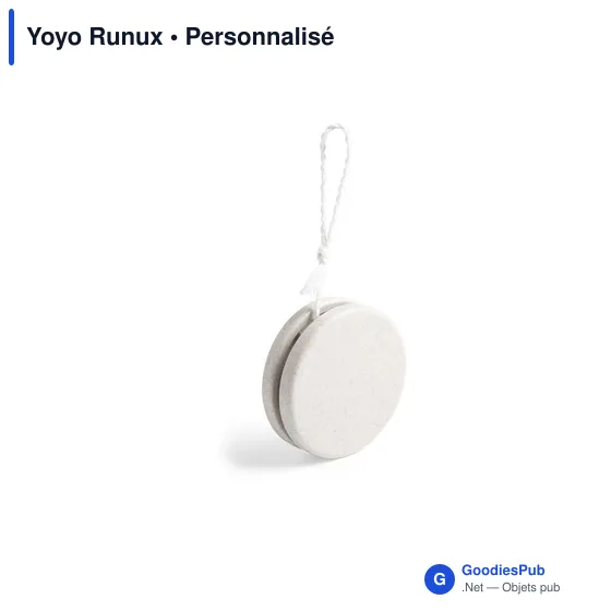 Yo-yo personnalisable en fibre de bambou avec logo - Yoyo Runux - Image 4
