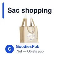 Sac shopping personnalisable Yucatan Shopper Organic Cotton avec logo - Miniature 5