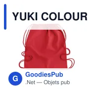 YUKI COLOUR Sac à cordon en coton organique - Miniature 3