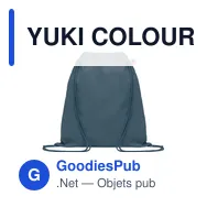 YUKI COLOUR Sac à cordon en coton organique - Miniature 4