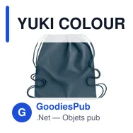 YUKI COLOUR Sac à cordon en coton organique - Miniature 6