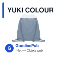 YUKI COLOUR Sac à cordon en coton organique - Miniature 8