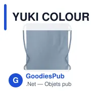 YUKI COLOUR Sac à cordon en coton organique - Miniature 9
