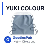 YUKI COLOUR Sac à cordon en coton organique - Miniature 10