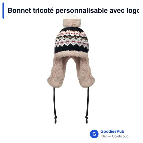 Bonnet tricoté personnalisable avec logo - YULONG