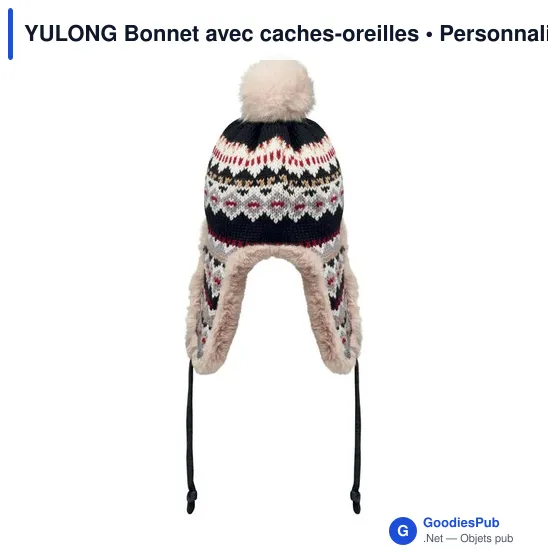 Bonnet tricoté personnalisable avec logo - YULONG - Image 2