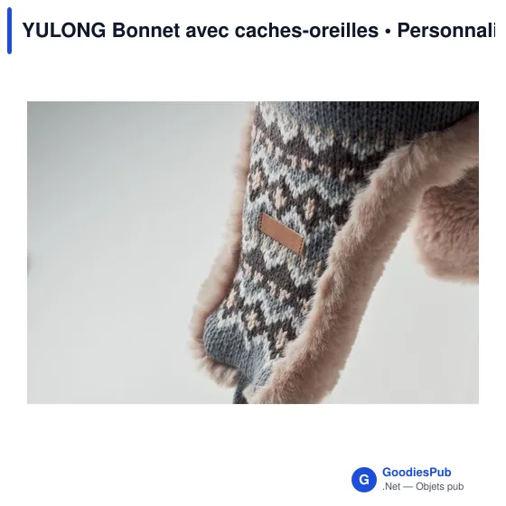Bonnet tricoté personnalisable avec logo - YULONG - Image 11