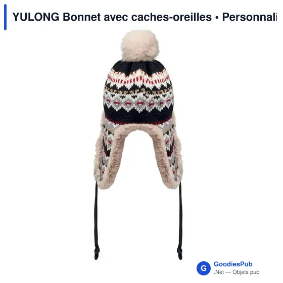 Bonnet tricoté personnalisable avec logo - YULONG - Image 3
