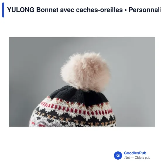 Bonnet tricoté personnalisable avec logo - YULONG - Image 5