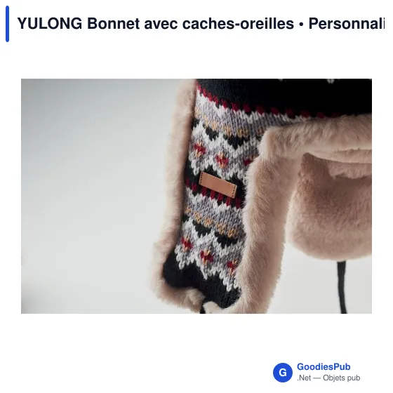 Bonnet tricoté personnalisable avec logo - YULONG - Image 9