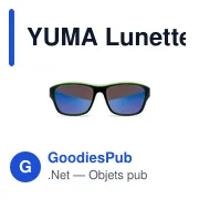 YUMA Lunettes de sport miroir UV400 - Miniature 3