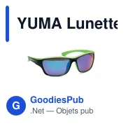 YUMA Lunettes de sport miroir UV400 - Miniature 4