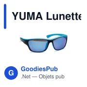 YUMA Lunettes de sport miroir UV400 - Miniature 6