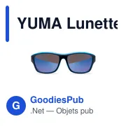 YUMA Lunettes de sport miroir UV400 - Miniature 8