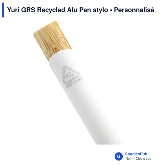 Stylo bille personnalisable en aluminium recyclé avec logo - Yuri GRS - Image 5