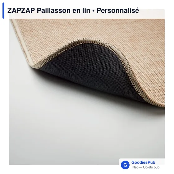 Paillasson personnalisable en lin avec logo pour entreprises - Image 3