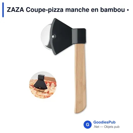 ZAZA Coupe-pizza manche en bambou