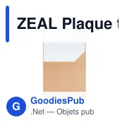 ZEAL Plaque trophée - Miniature 2