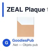 ZEAL Plaque trophée - Miniature 3