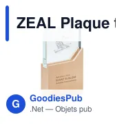 ZEAL Plaque trophée - Miniature 4