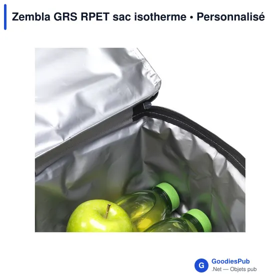 Sac isotherme personnalisable Zembla GRS RPET avec logo - Image 3