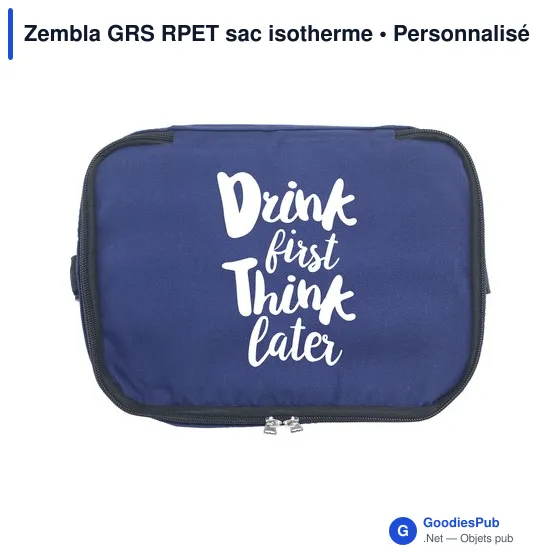 Sac isotherme personnalisable Zembla GRS RPET avec logo - Image 8