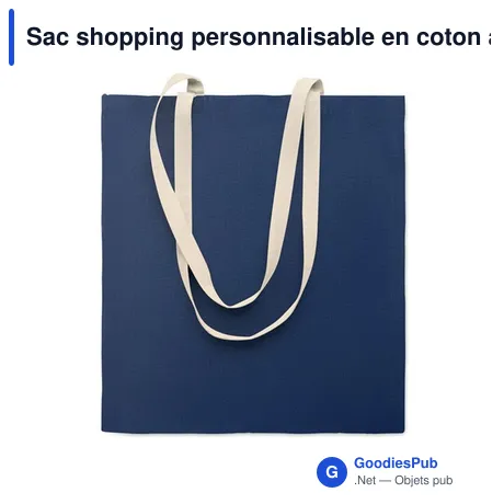 Sac shopping personnalisable en coton avec logo - ZEVRA COLOUR