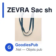 ZEVRA Sac shopping en coton 140 gr/m² - Miniature 11