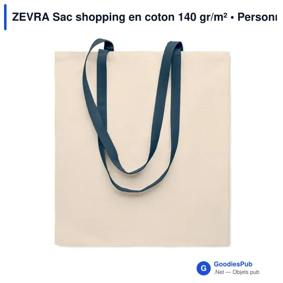 ZEVRA Sac shopping en coton 140 gr/m² - Image 11