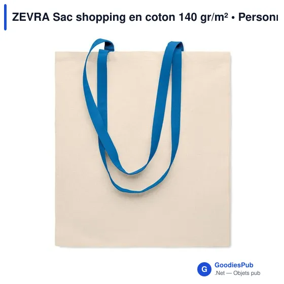 ZEVRA Sac shopping en coton 140 gr/m² - Image 7