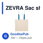 ZEVRA Sac shopping en coton 140 gr/m² - Miniature 8
