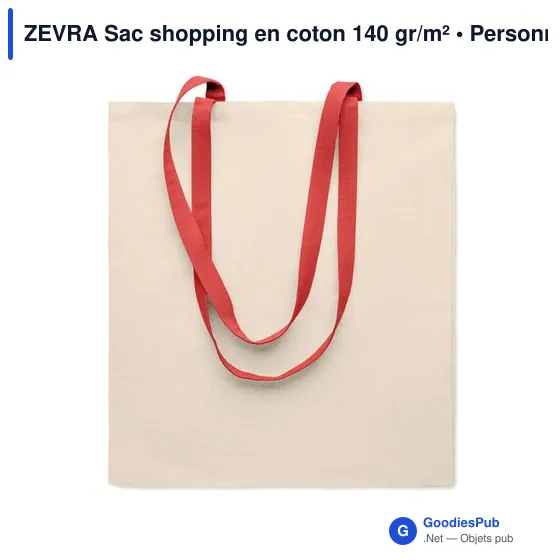 ZEVRA Sac shopping en coton 140 gr/m² - Image 9