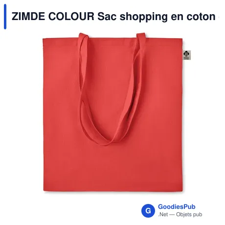 ZIMDE COLOUR Sac shopping en coton organique