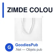ZIMDE COLOUR Sac shopping en coton organique - Miniature 11