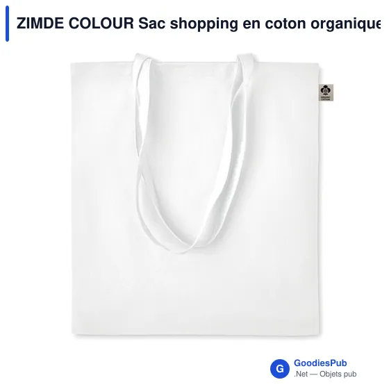 ZIMDE COLOUR Sac shopping en coton organique - Image 11