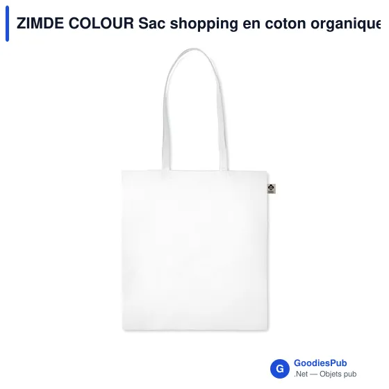 ZIMDE COLOUR Sac shopping en coton organique - Image 12