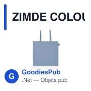ZIMDE COLOUR Sac shopping en coton organique - Miniature 4