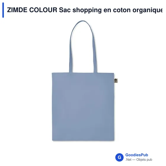 ZIMDE COLOUR Sac shopping en coton organique - Image 4