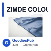ZIMDE COLOUR Sac shopping en coton organique - Miniature 5