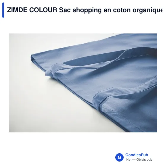 ZIMDE COLOUR Sac shopping en coton organique - Image 5