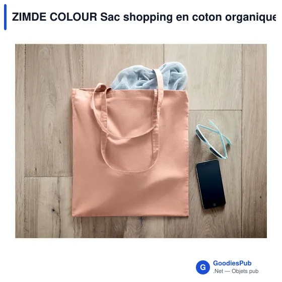 ZIMDE COLOUR Sac shopping en coton organique - Image 9