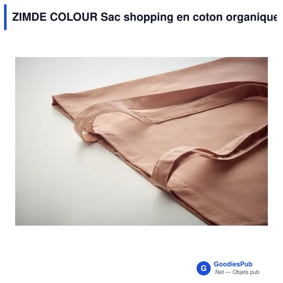 ZIMDE COLOUR Sac shopping en coton organique - Image 10