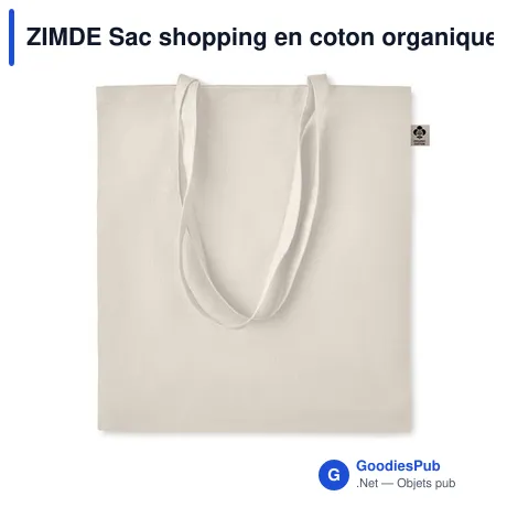 ZIMDE Sac shopping en coton organique