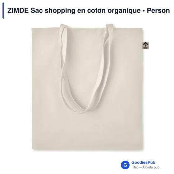 ZIMDE Sac shopping en coton organique - Image 1